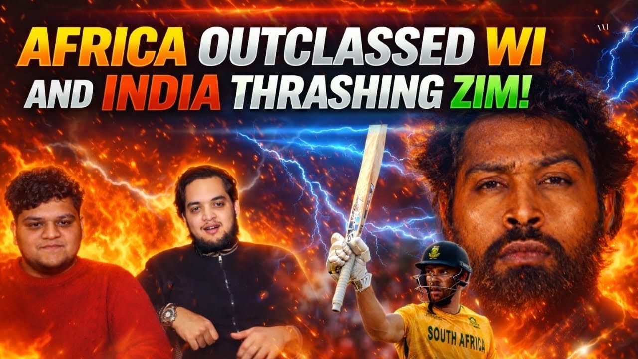 Africa outclassed WI and india thrashing Zim