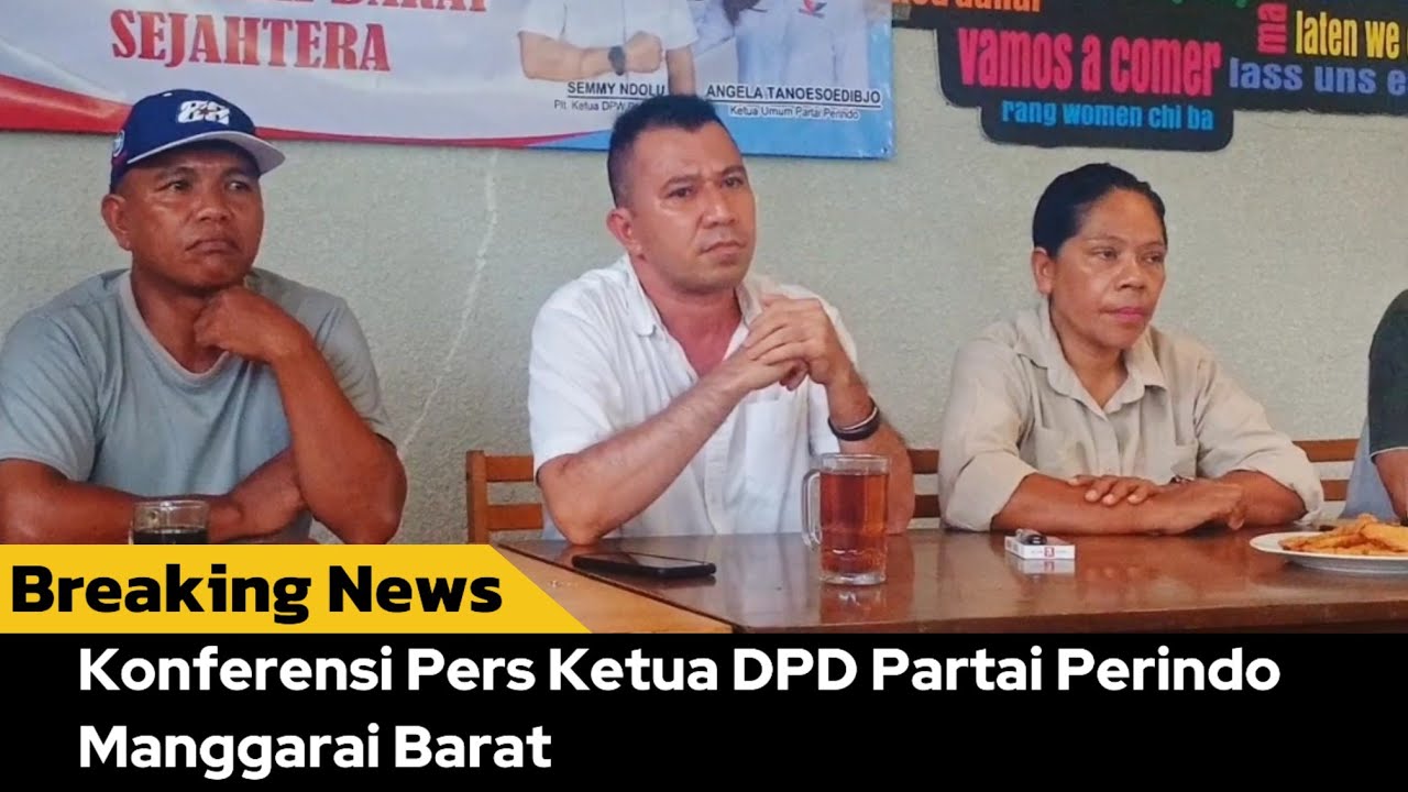 Resmi Pimpin Partai Perindo Manggarai Barat, Hasanudin Gelar Konferensi Pers