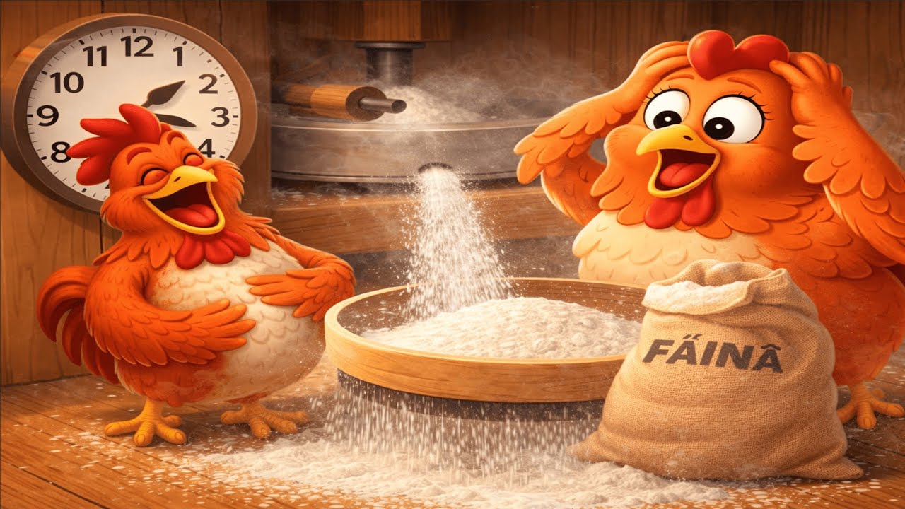Găina Cerne Făina 🐔🎶 Poveste Animată pentru Copii | Desene Animate | BIKI TOONS