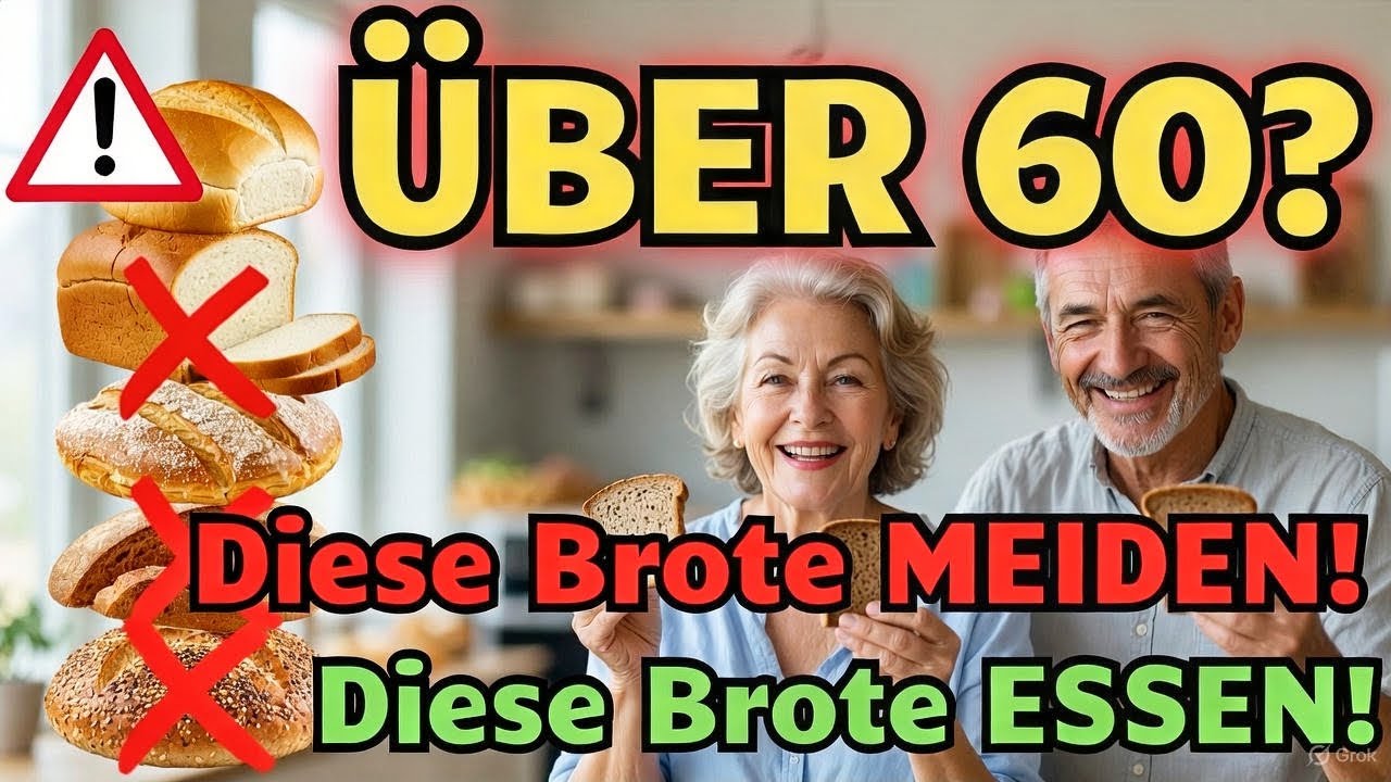 &Uuml;BER 60?WELCHES BROT SCHADET IHRER GESUNDHEIT?4 ZU MEIDEN+4 T&Auml;GLICH ZU ESSEN  ERN&Auml;HRUNG F&Uuml;R SENIOREN