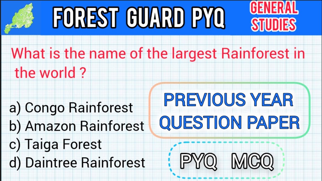 Forest Guard Exam Question Paper || General Studies PYQ || Nagaland Forest Guard
