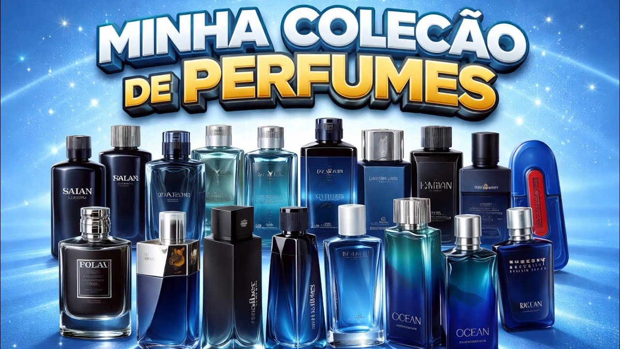 Tour Completo Minha Coleção De Perfumes Azuis#natura#hinode#racco#oboticário#águadecheiro