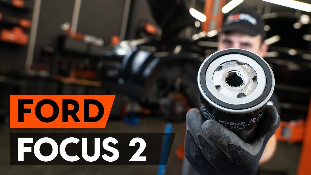 Cómo cambiar la filtro de aceite y aceite de motor en FORD FOCUS 2 (DA) [INSTRUCCIÓN AUTODOC]