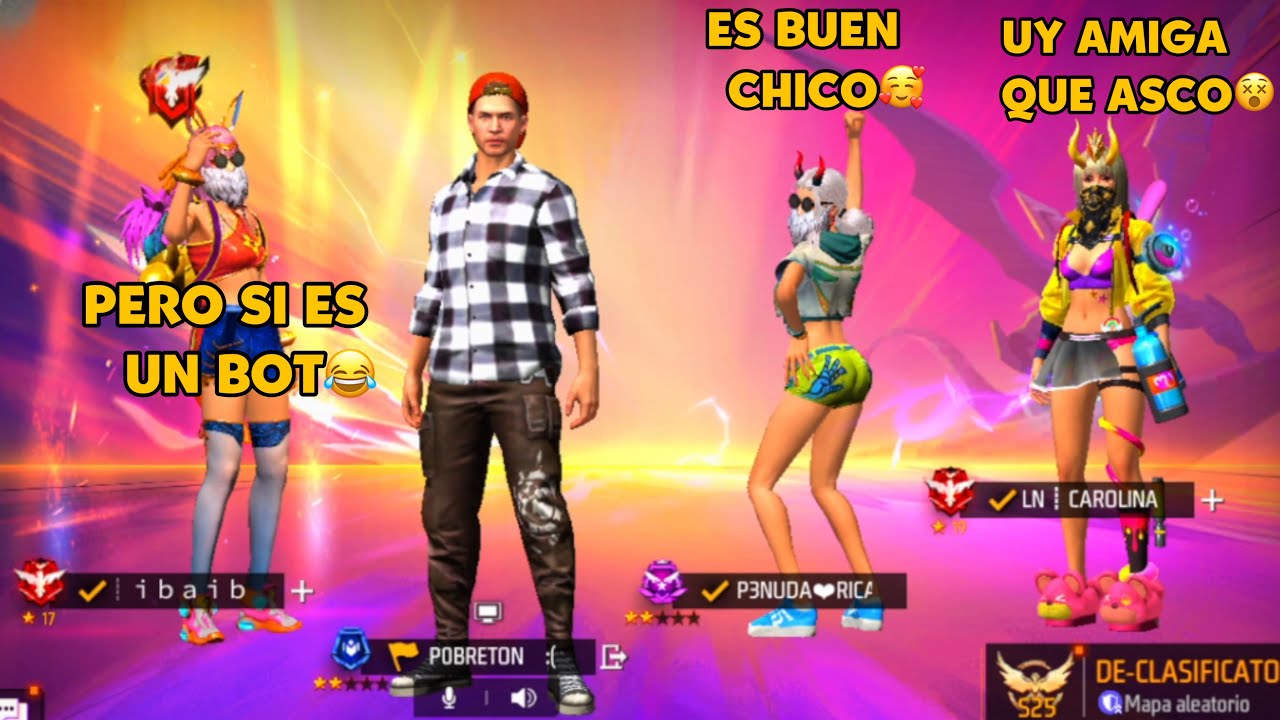 Estás dos chacalitas les gusta humillar botcitos por sus skins 😭 y de esta forma me vengue 🤡