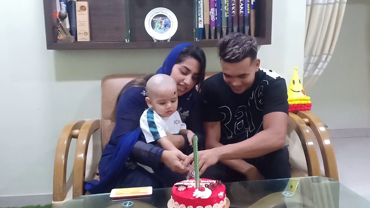 তাসকিনের ছেলের প্রথম জন্মদিন ♥
