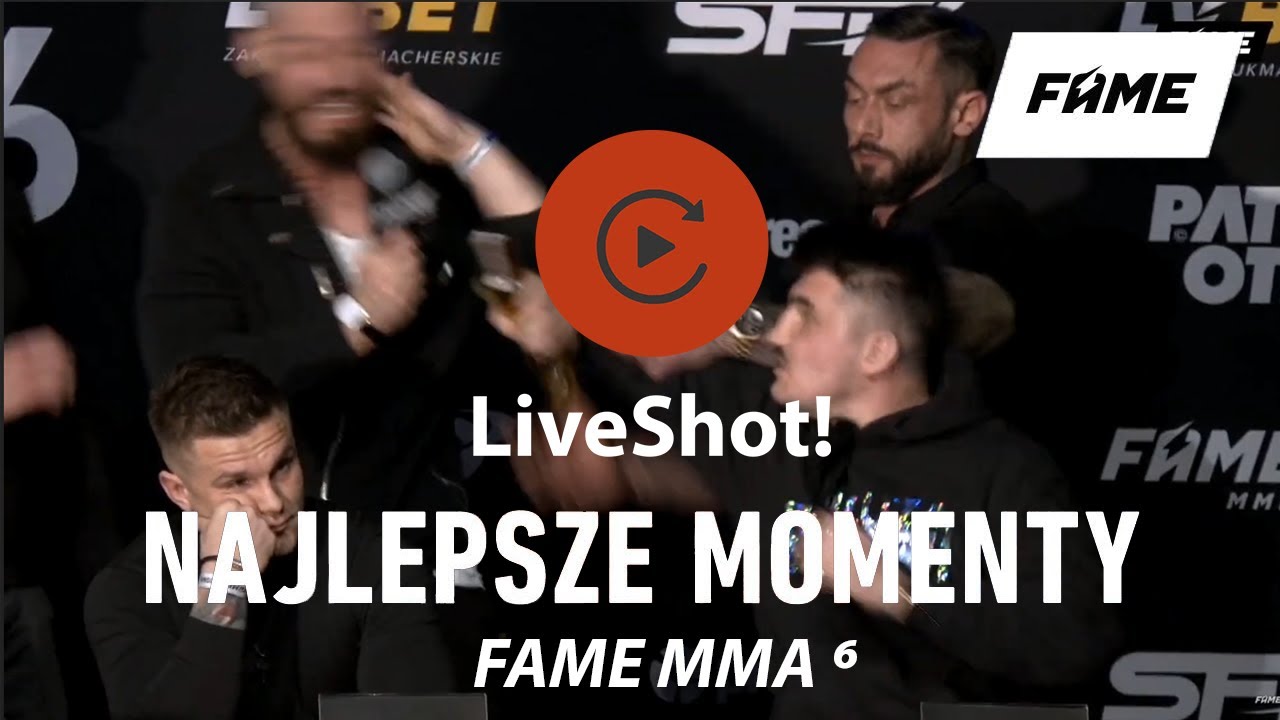 FAME MMA 6 - I konferencja, SKR&Oacute;T & NAJLEPSZE MOMENTY