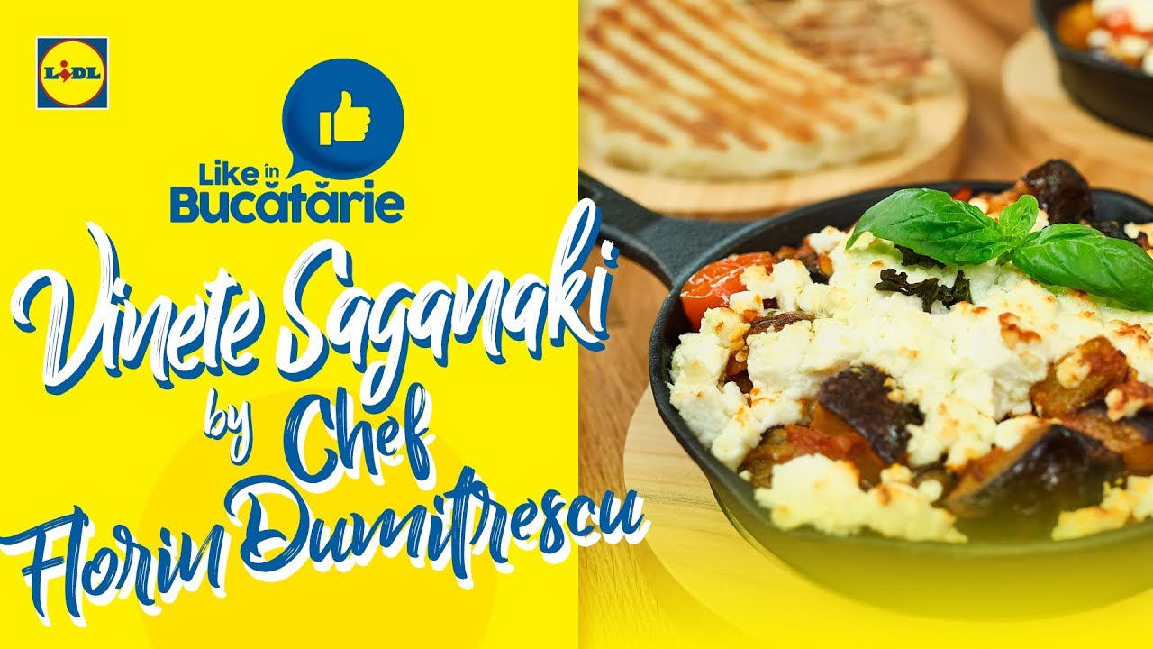 Vinete saganaki cu pita greceasca • Reteta Chef Florin Dumitrescu