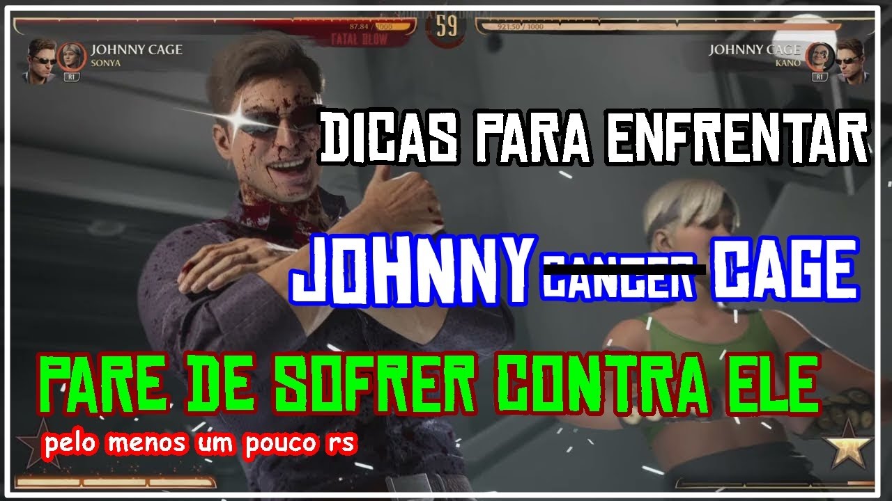 DICAS PARA ENFRENTAR JOHNNY CAGE NO MK1