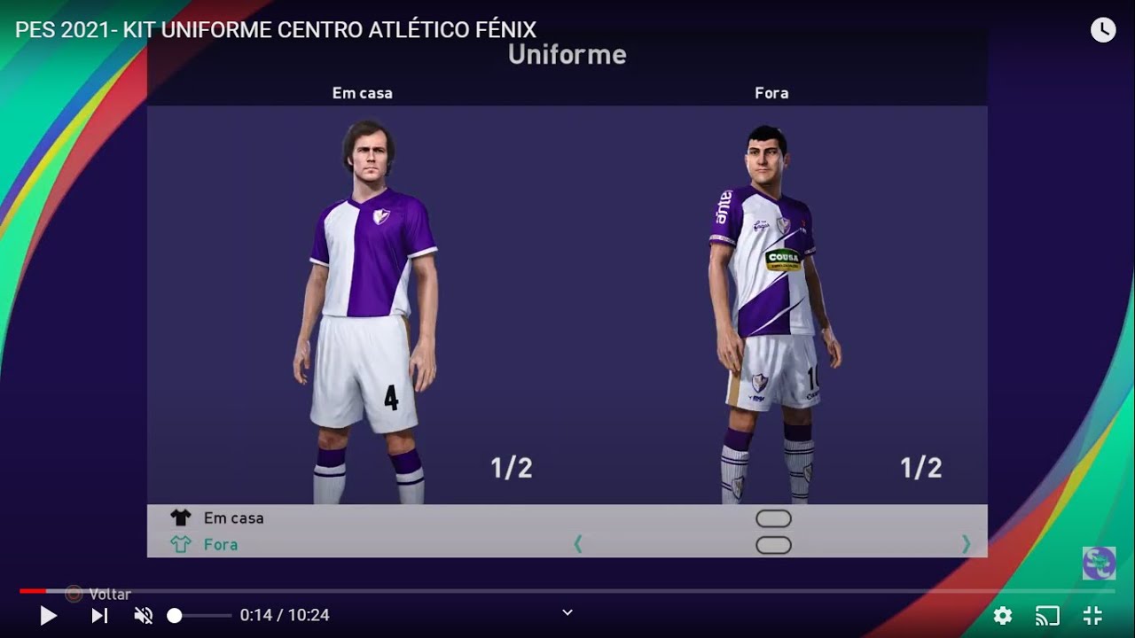 PES 2021- KIT UNIFORME CENTRO ATLÉTICO FÉNIX