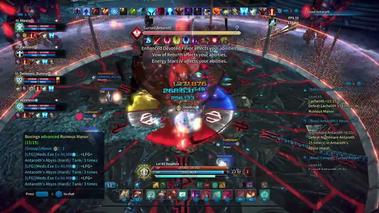 Tera Online - Lancer Tank (Cursed Antaroth Abyss) POV