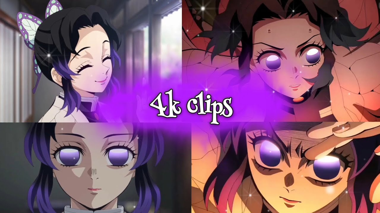 All Shinobu's Moments in Season 4_Demon slayer|4k Clips (For edit)!!