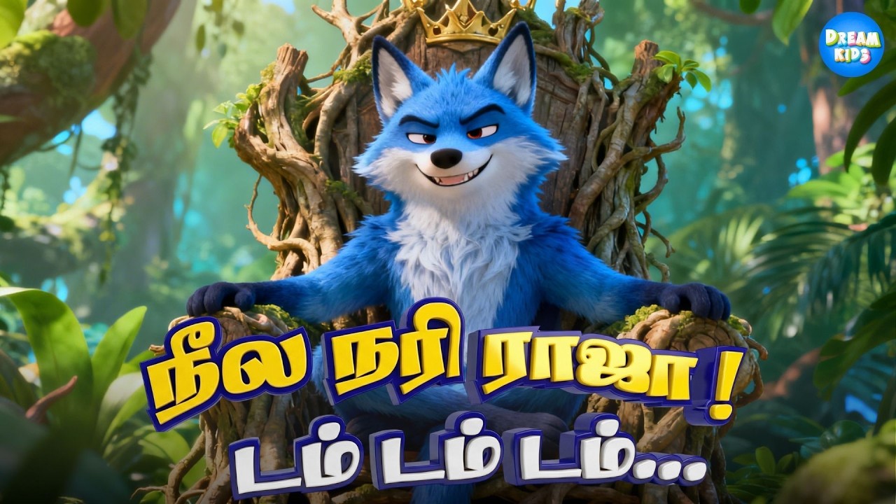 நீல நரி ராஜா| Tamil Kids Song  | Blue Fox Story Song