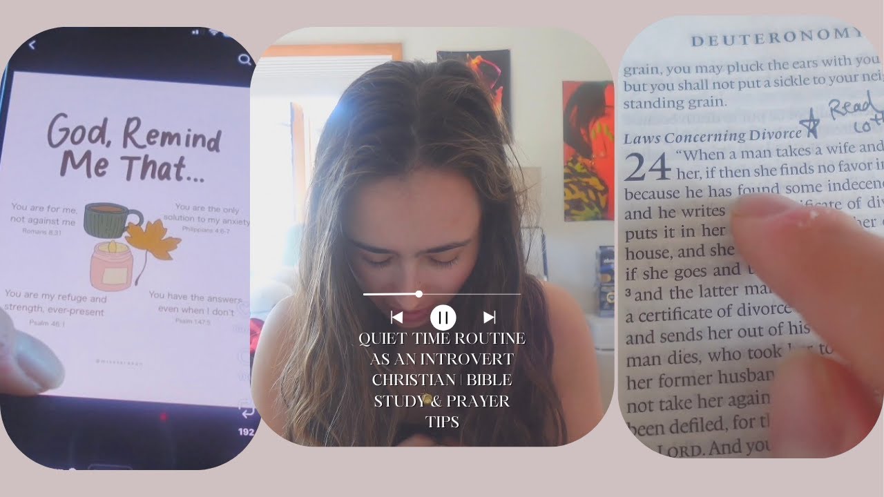 ✝️Quiet Time Routine as an Introvert Christian | Bible Study & Prayer Tips☺️
