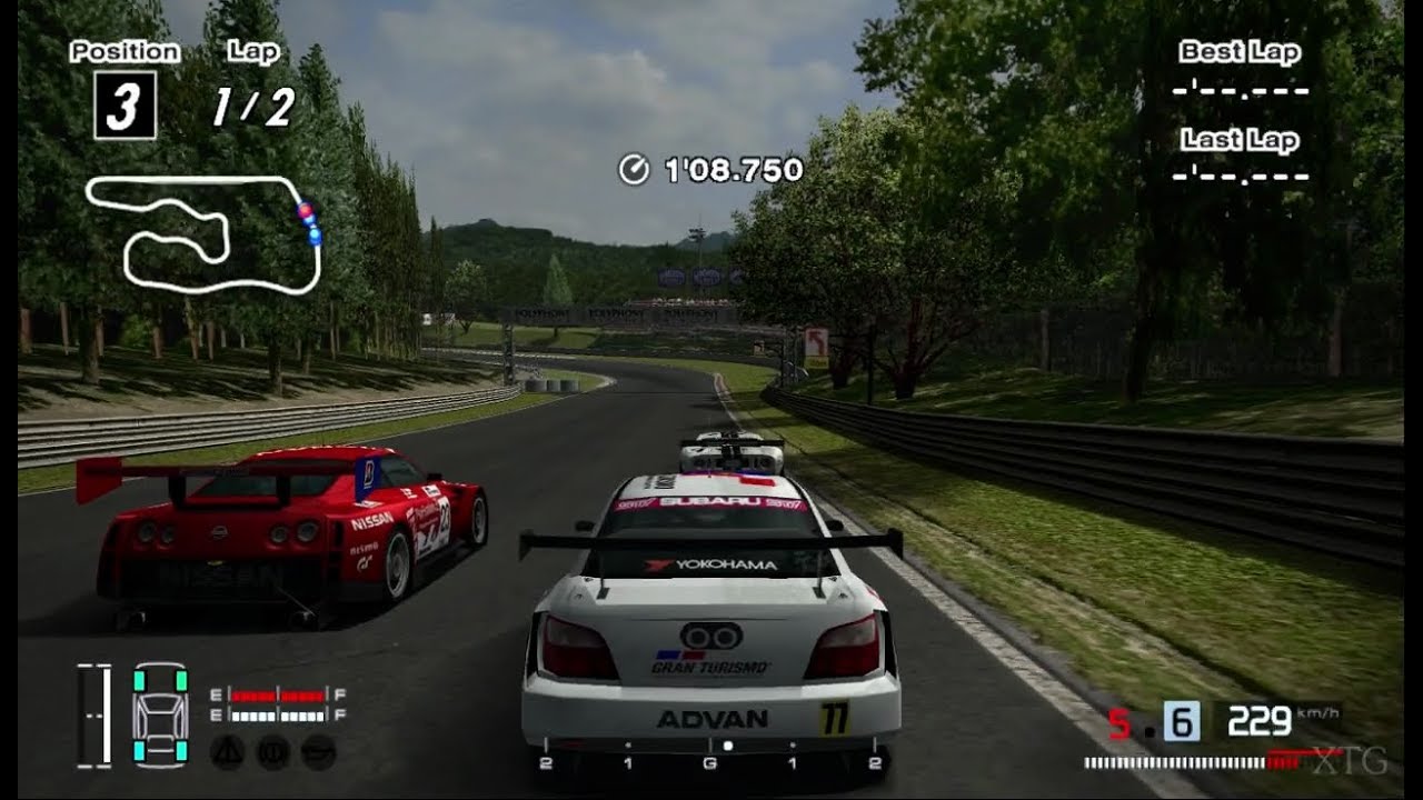 [#1222] Gran Turismo 4 - Subaru IMPREZA Super Touring Car '01 Hybrid PS2 Gameplay HD