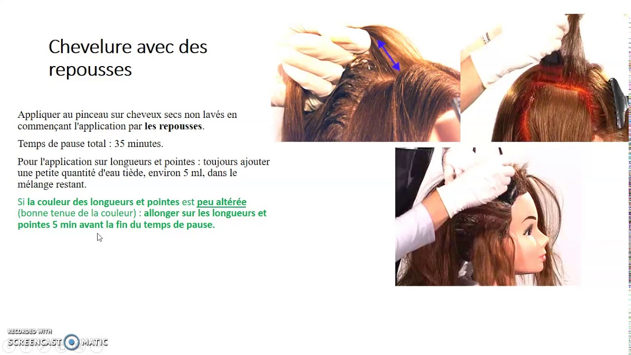 la coloration d'oxydation technique d'application - choix de l'oxydant