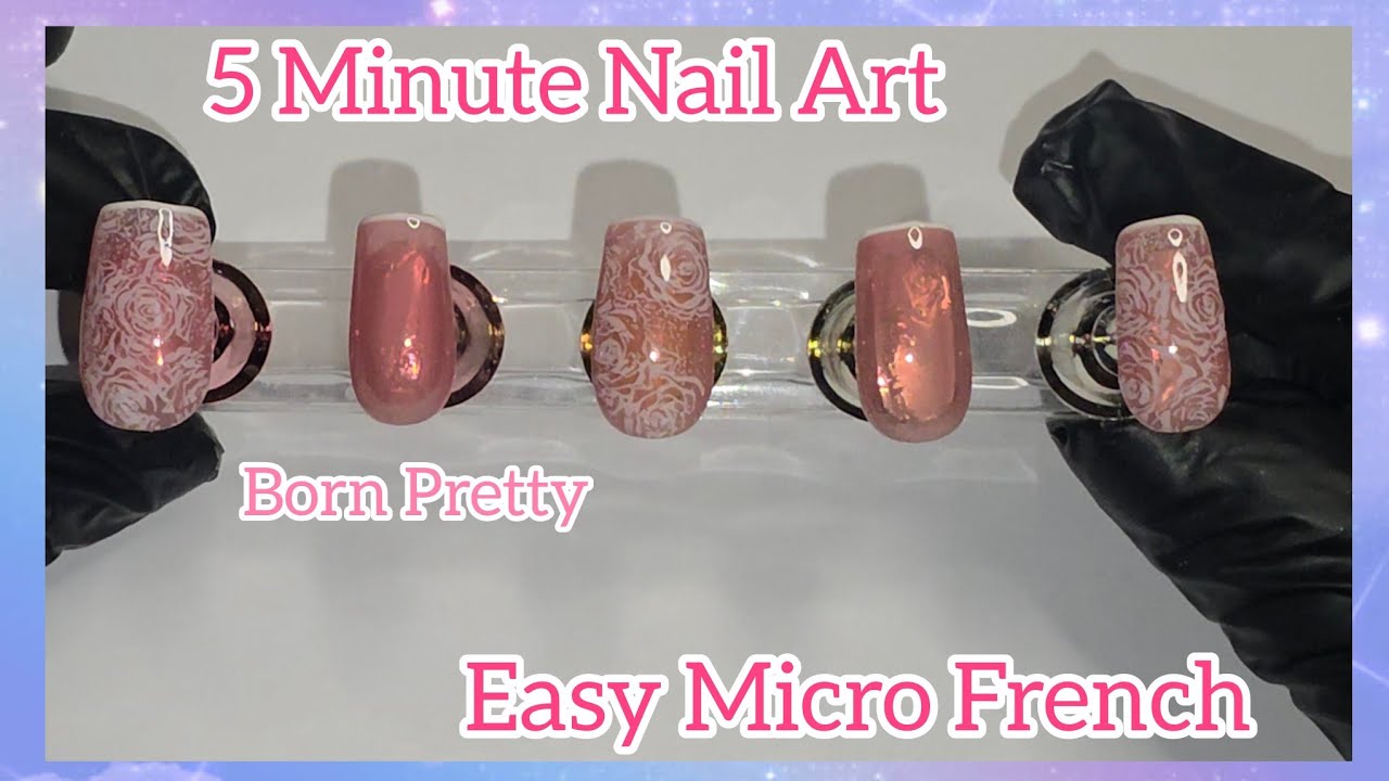 Easy French Nails | Nail Foil | Beginner Friendly  @bornprettyofficial #nails #nailart #frenchnails 