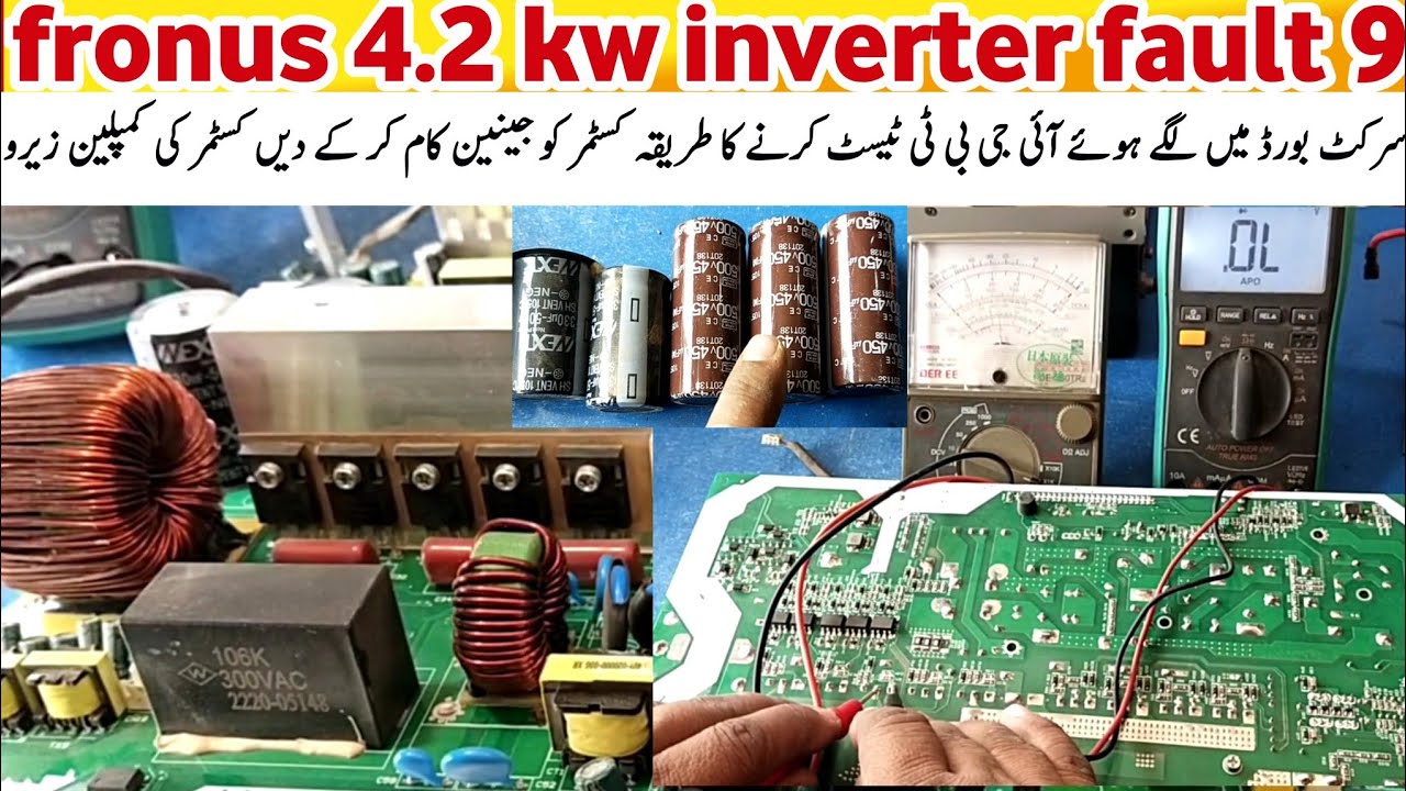 fronus 4.2 kw inverter fault 9 | fronus PV 5200 inverter repair | fronus inverter repairing