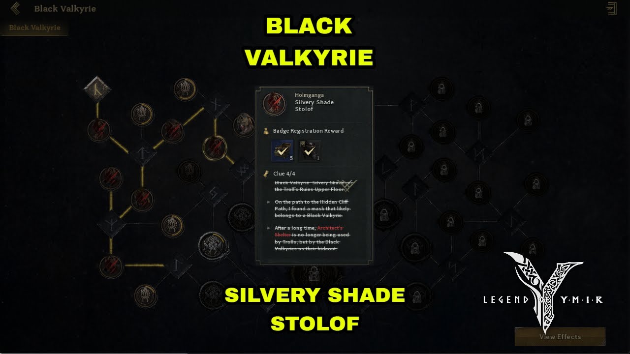 Legend of ymir - SILVERY SHADE STOLOF (Black Valkyrie)