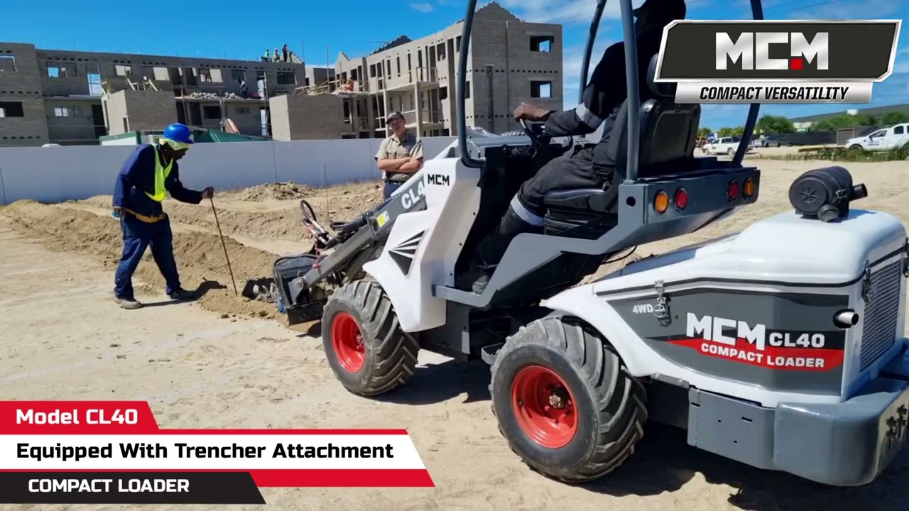 Trench Raft Foundations Easily With The MCM CL40 Compact Loader