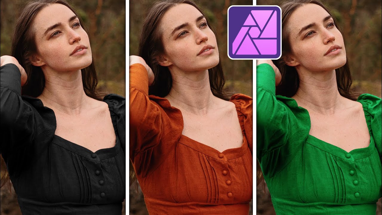Farbe von Kleidung ändern | Umfärben mit Affinity Photo 2
