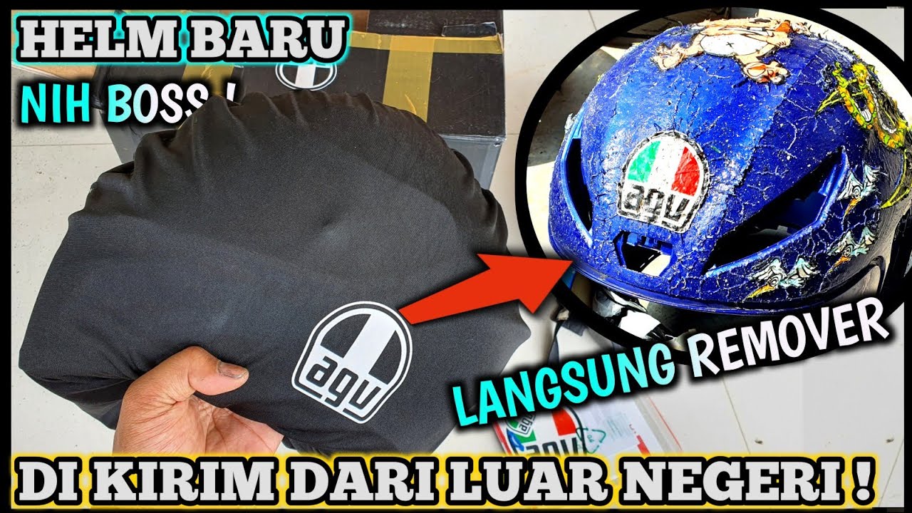 ANTARA JADI LEBIH BAGUS / LEBIH JELEK !! Sampai bergadang ngerjainya. Helm AGV masih baru di remover