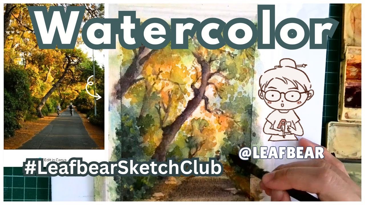 Let's Paint an Autumn Landscape in Watercolors 