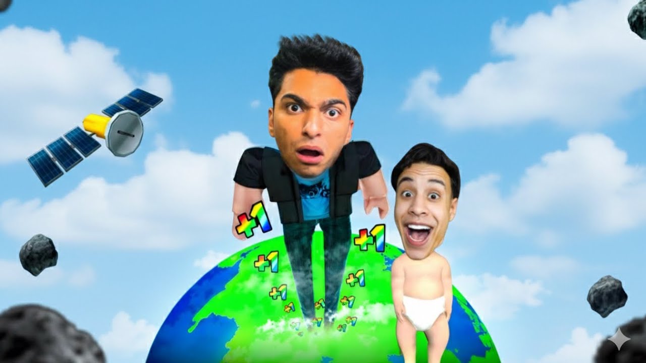تحدي في روبلوكس مع ام كامل كل ثانيه نصبح اطول😂😳 | roblox
