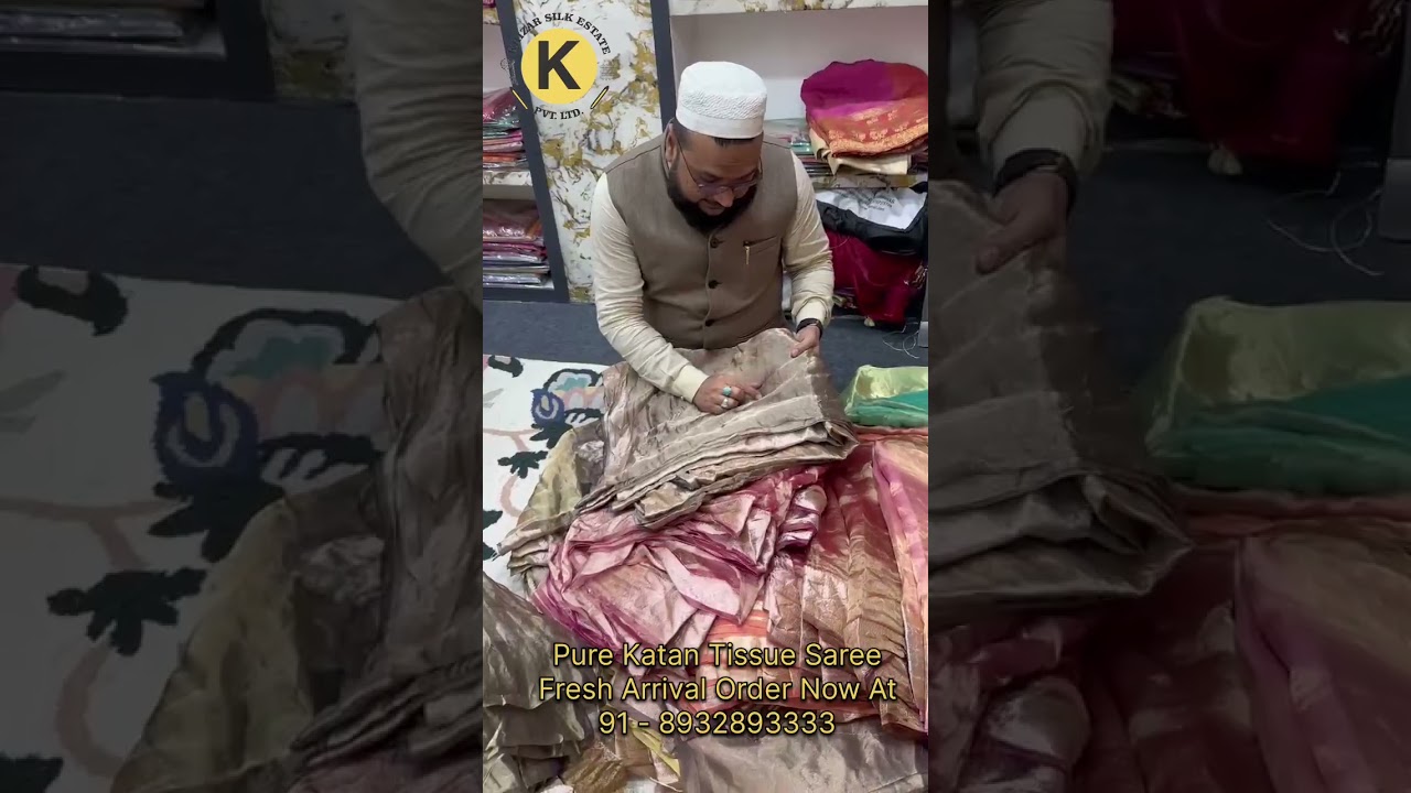 Mansoor Bhai | Khizar Silk Estate Pvt Ltd | Banarasi Saree | Rekha Actress Bollywood | Tissue Saree