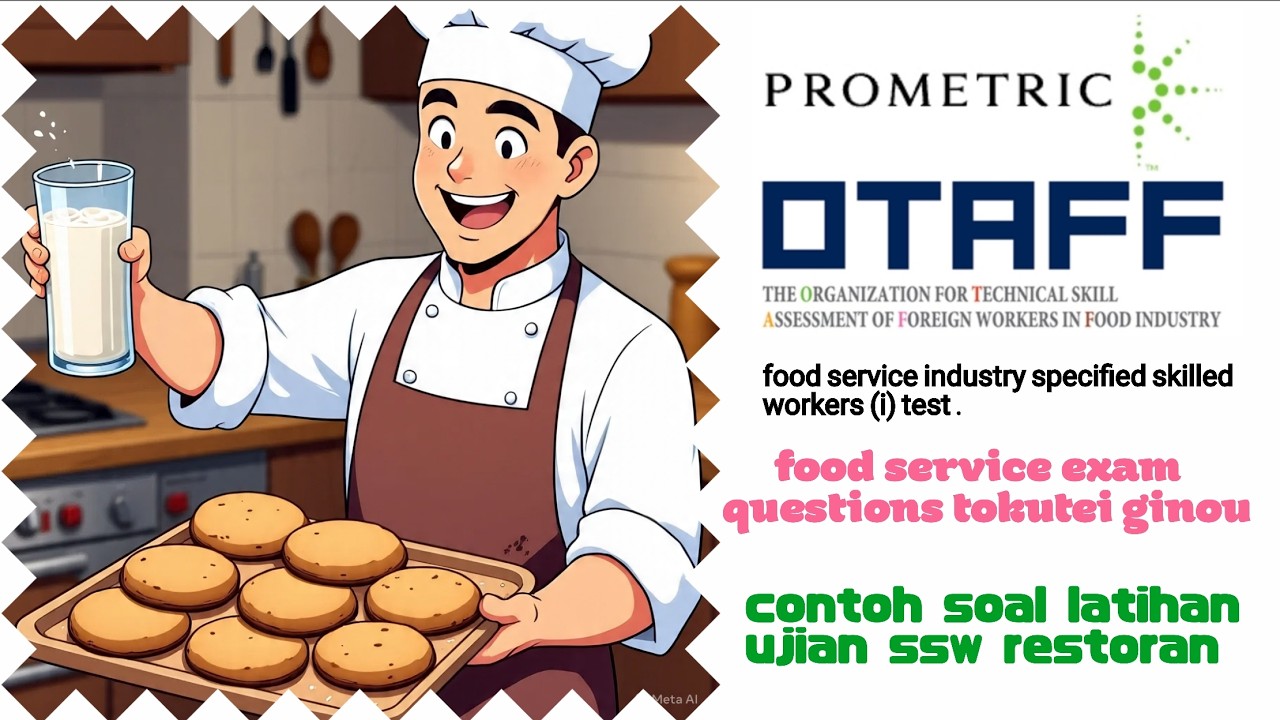 food service exam questions tokutei ginou || soal ujian ssw restoran