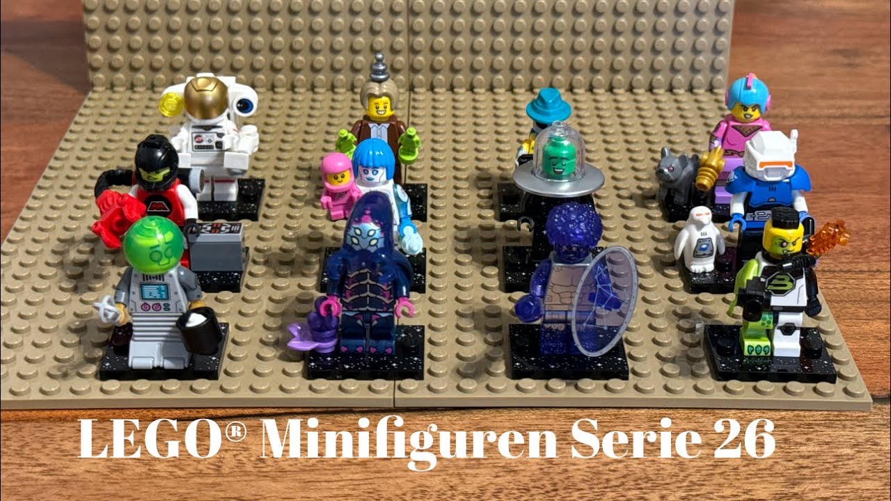 LEGO® Minifiguren Serie 26 (Weltraum Thema) im Review mit kurzem Unboxing von zwei Minifiguren