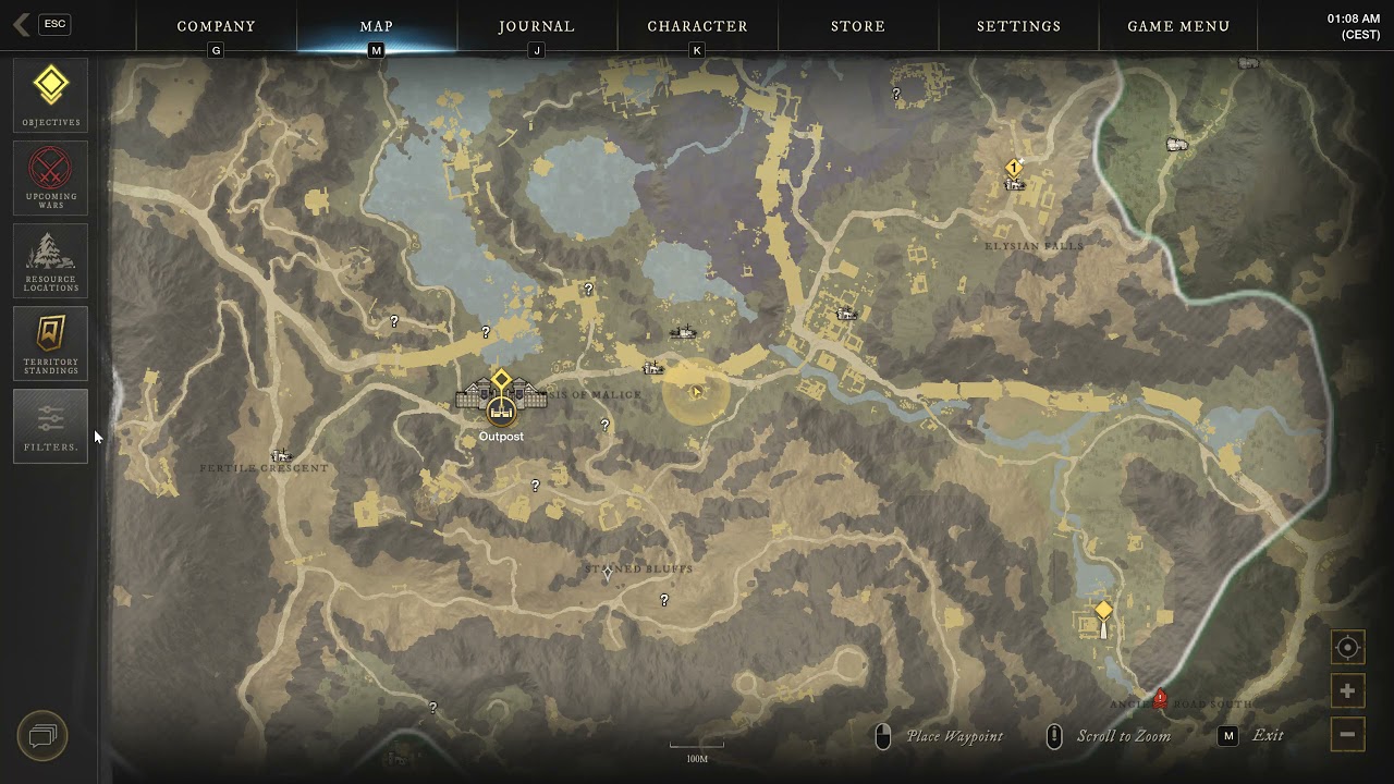 Where is Basalrot Bridge New World