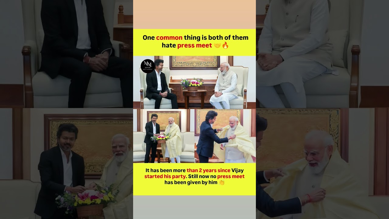 Vijay & Modi Have One Similar Habit Fans Noticed It 🤝👀