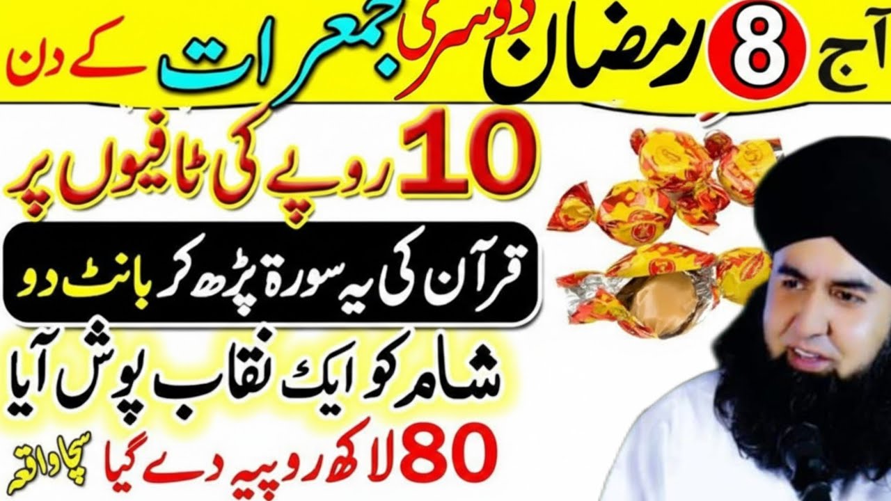 8 Ramzan 2nd Jumerat Surah Kausar Wazifa | Ek Raat Mein Rizq Barkat Aur Har Hajat Puri Dr Hammad 