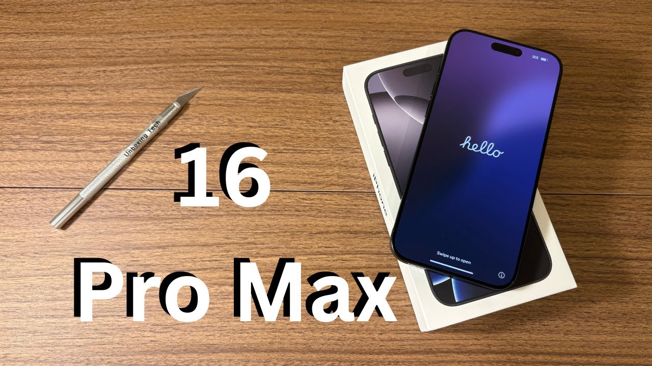 iPhone 16 Pro Max Black Titanium - unboxing