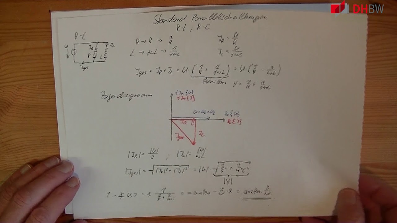 Standard Parallelschaltungen R mit C und R mit L