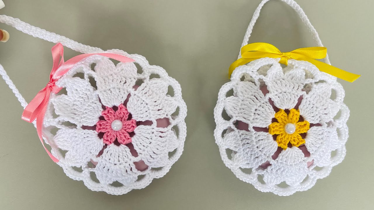 Sachê perfumado em crochê ou porta sabonete bolsinha rápido e fácil