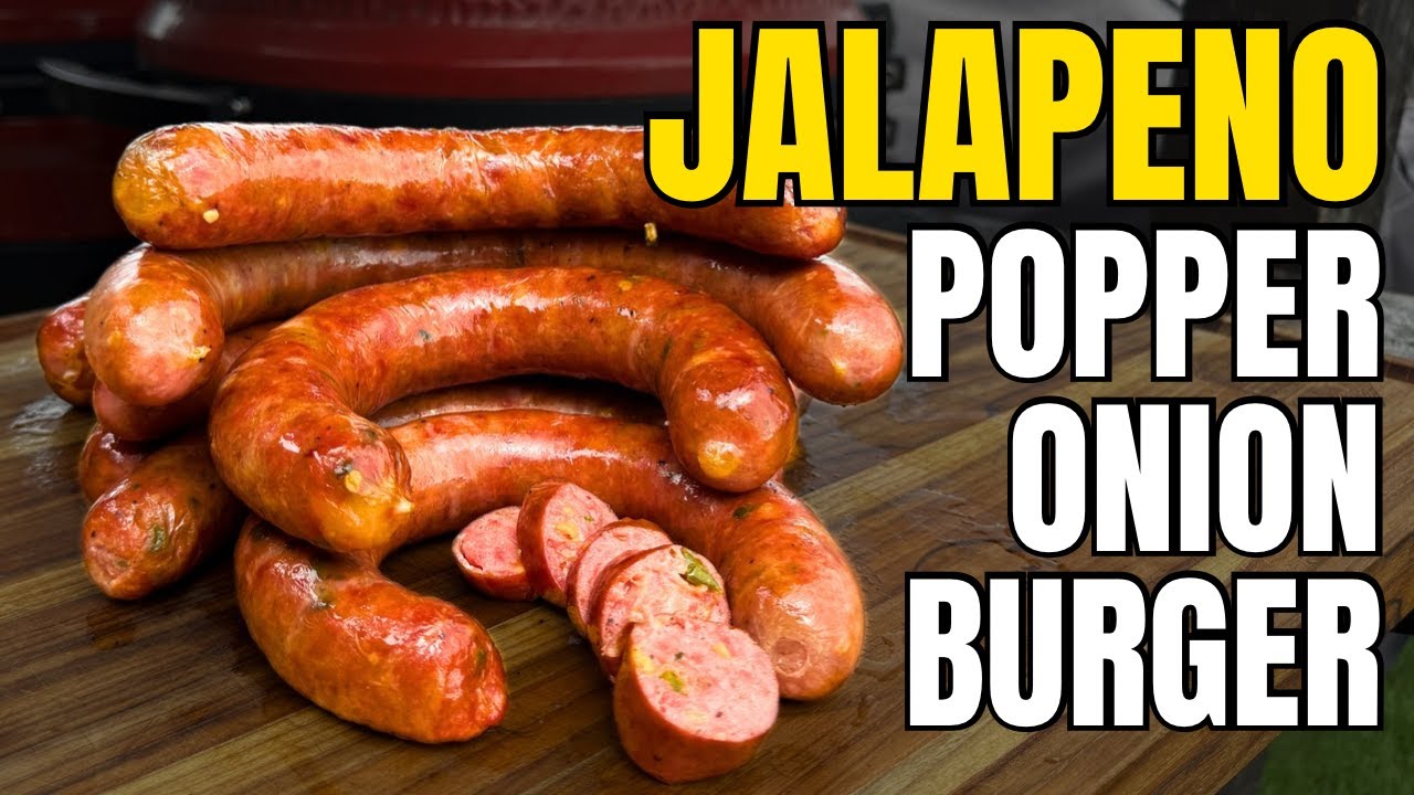 Оклахомский луковый бургер с колбасой халапеньо поппер | Celebrate Sausage S06E17