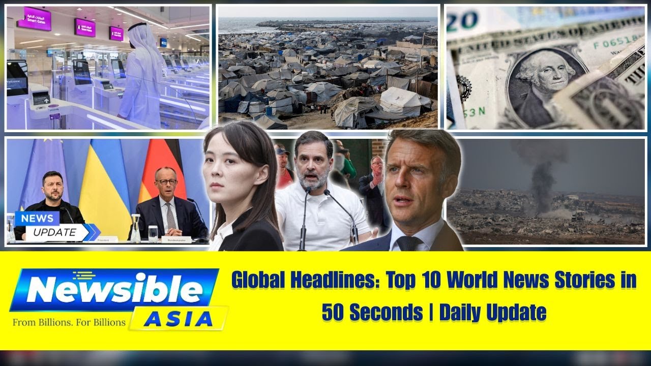 Top 10 Global Headlines in 50 Seconds | Daily World News Update