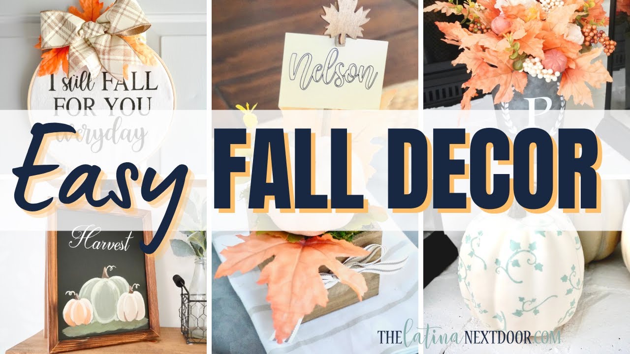 🍁EASY & CHEAP FALL DECOR DIYs | Beautiful Fall Decor Ideas on a Budget
