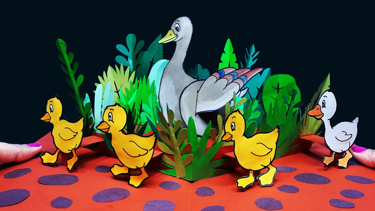 The Ugly Duckling Pop Up Card-Part 1|Pop Up Card | Best Wishes Card Making |Pop Up Card Ideas