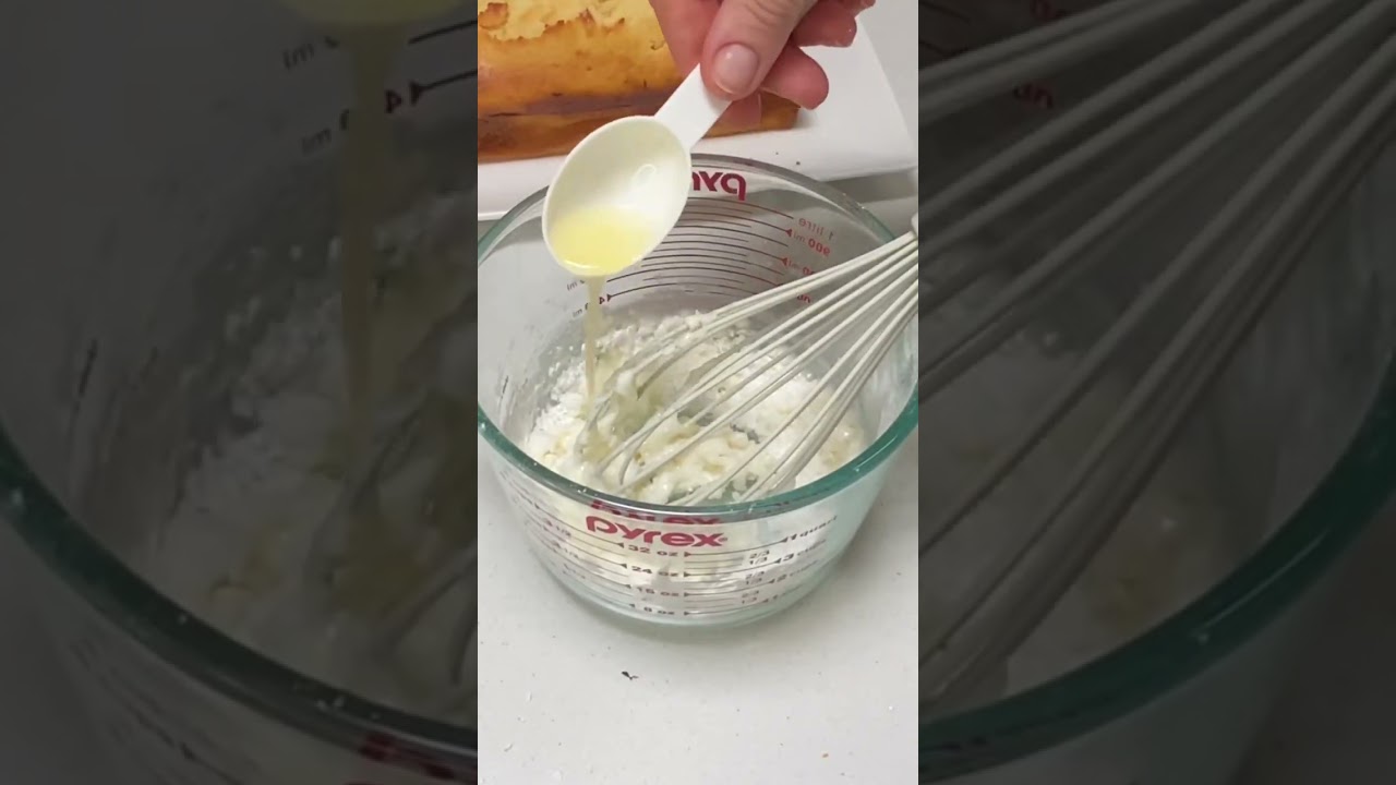 Quick Lemon Glaze Icing 🍋