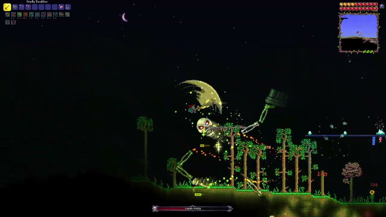 Skeletron Prime. Master mode (Melee class 1.4.4)