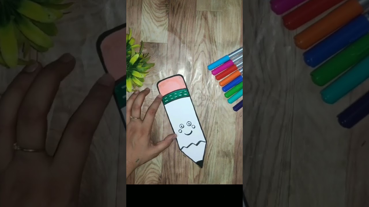 Easy DIY Bookmark Ideas | Bookmarks with paper | Craft Tutorial | #viral #art #viralshorts #drawing