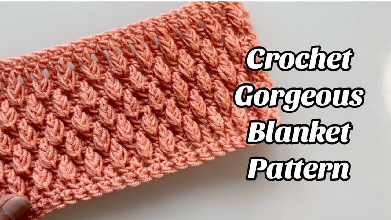 CROCHET PATTERN! STUNNING! YOU WILL LOVE IT! Easy Step by step Tutorial for Blankets & More US TERMS