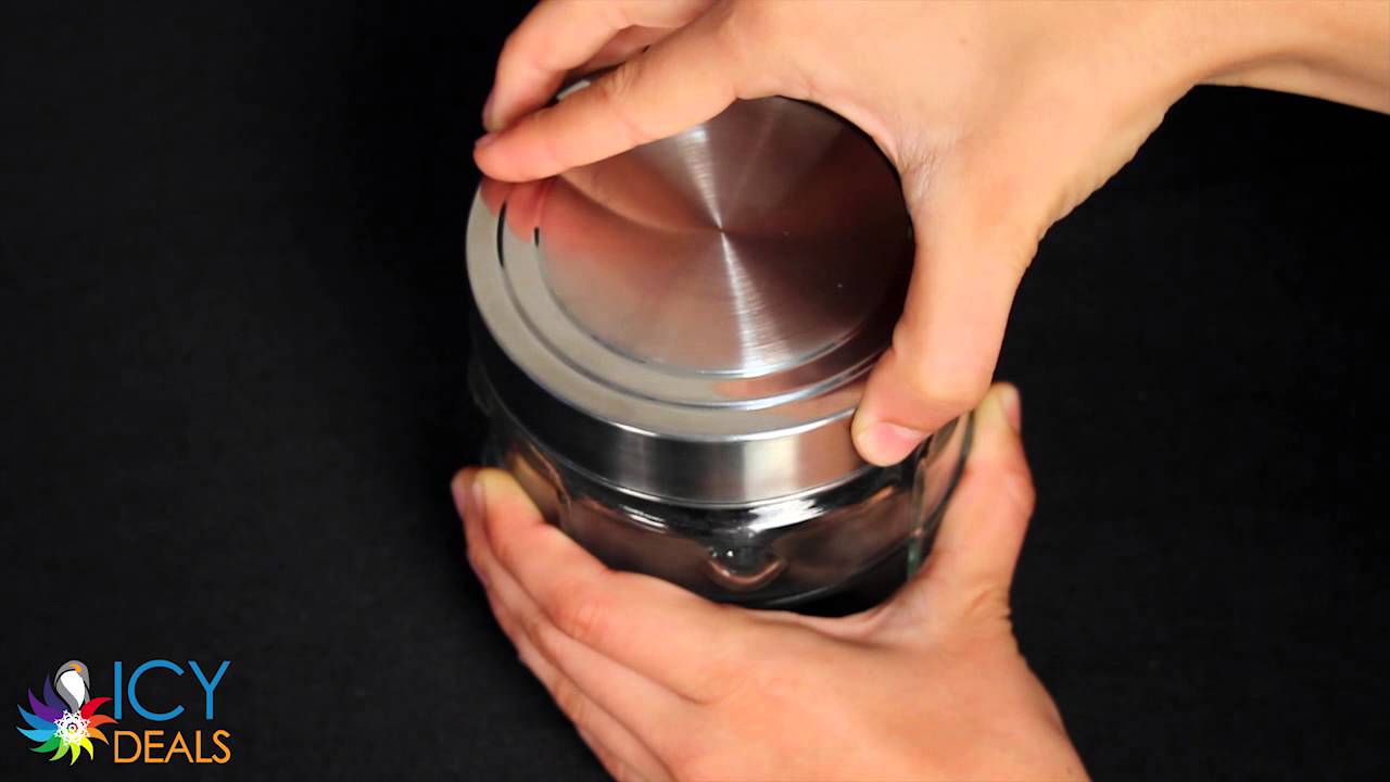 Glass Canister 3 Piece Set (Marble)