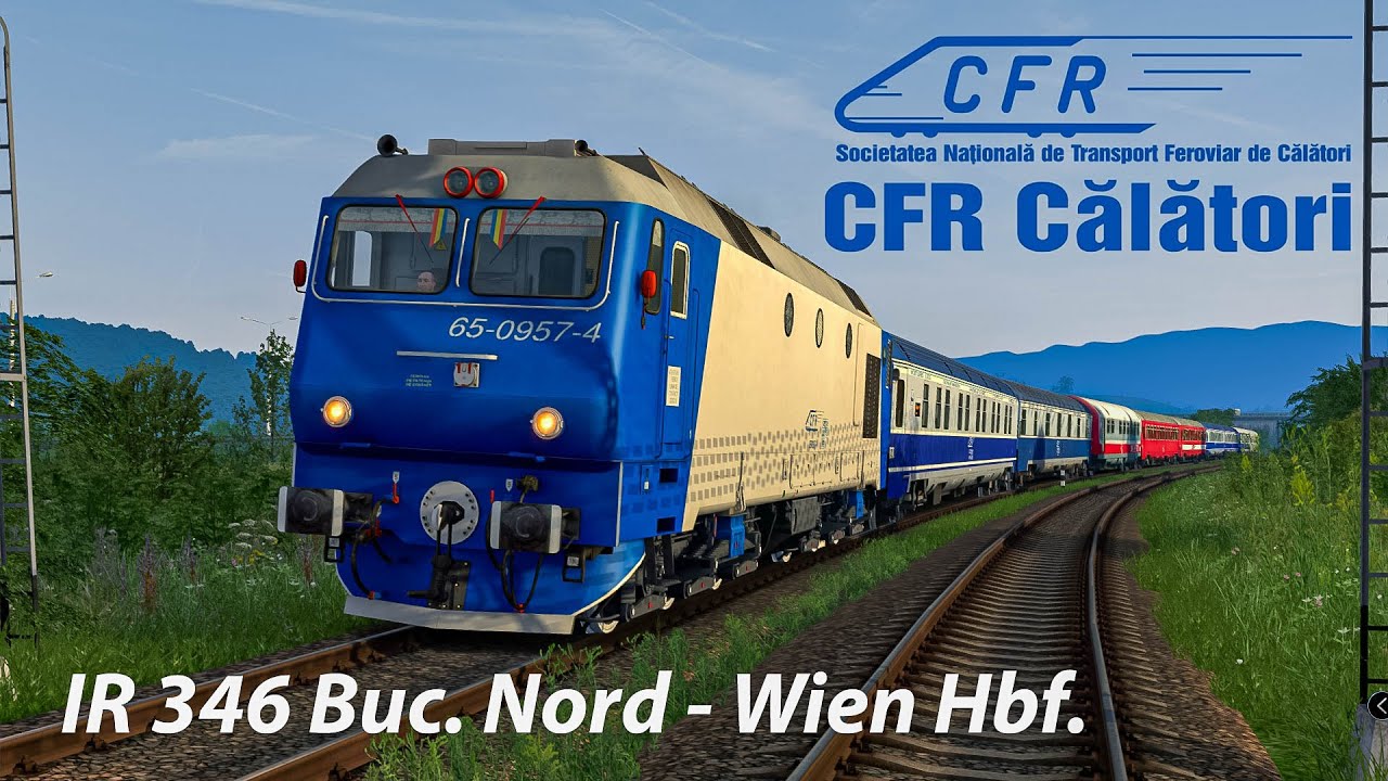 IR 346-1 Bucuresti Nord - Wien Hauptbahnhof sectiunea Sibiu - Vintu de Jos | Train Simulator Classic