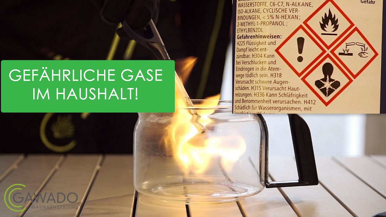 Gefahrstoffe im Haushalt | Pinselreiniger und Benzin lassen explosive Gase entstehen