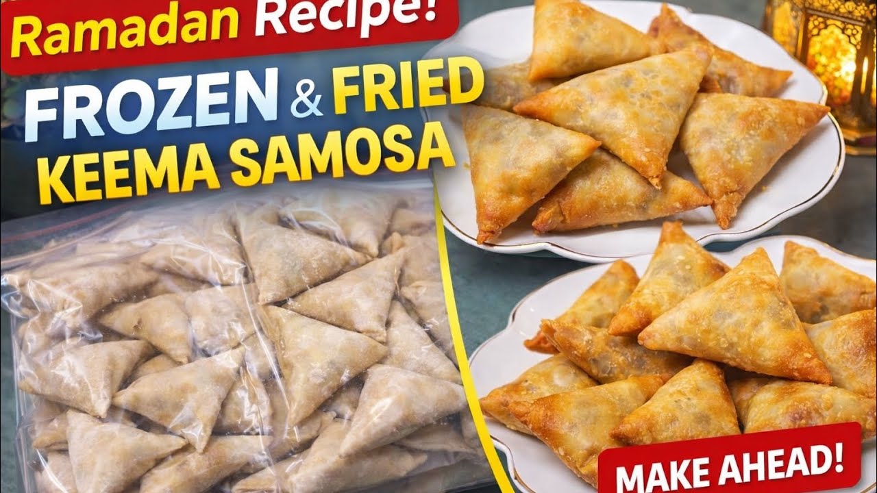 Frozen Keema Samosa Recipe | Ramadan Special | Make Ahead Snack Ramadan recipe 