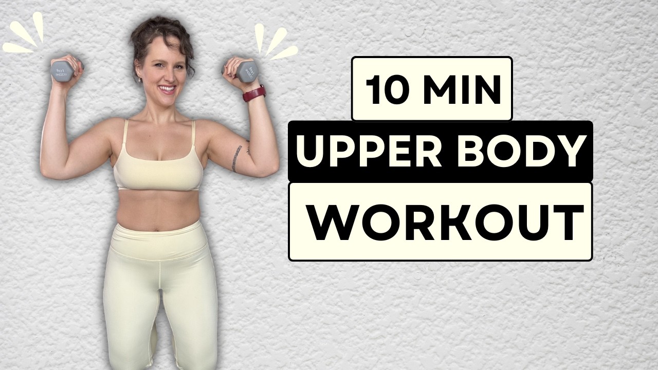 10 MIN UPPER BODY WORKOUT | Quick, Fun & Beginner-Friendly | Dumbbells Are Optional | NO TALKING