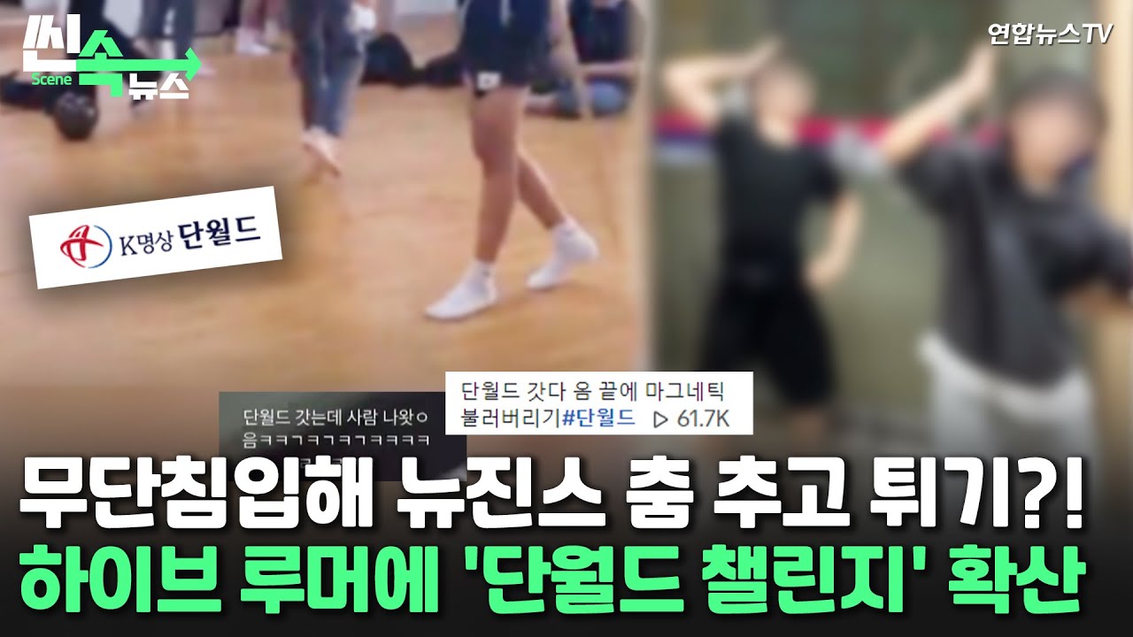 [씬속뉴스] 하이브-어도어 분쟁 속 뜬금없이 '단월드 챌린지'…